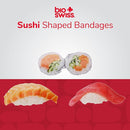 BioSwiss Bandages, Sushi Shaped Self Adhesive Bandage, Latex Free Sterile Wound Care, Fun First Aid Kit Supplies for Kids and Adults, 24 Count by TinyTreasures Baby Boutique