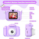 Upgrade Unicorn Kids Camera for Girls, Christmas Birthday Gift for Boys, 1080P HD Selfie Digital Video Camera for Toddlers, Cute Portable Little Girls Boys Gifts Toys for 3 4 5 6 Years Old by TinyTreasures Baby Boutique