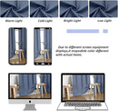 Simplebrand Ava Denim Blue Short Blackout Curtains for Bedroom 45 Inches Long 2 Panels Set, Solid Thermal Insulated, Energy Saving Window Treatment Curtains Blackout Drapes, W40 x L45 Inch, Denim Blue by TinyTreasures Baby Boutique