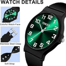 Kids Analog Watch Boys Girls, 30M Waterproof, Sports Watch for Boys, Easy to Read Children's Thin Dial Wrist Watches with Soft Band, for Ages 5-15 Kids Great Birthday Gifts Christmas Day by TinyTreasures Baby Boutique