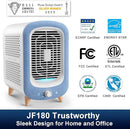 Jafanda Air Purifier for Home Bedroom 780sq ft, HEPA & Activated Carbon, Air Cleaner with Fragrance Sponge & Nightlight for Smoke, Allergies, Dust, Odor, VOC, Pet Dander, Pollen, Office, Desktop,Blue by TinyTreasures Baby Boutique