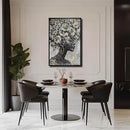 MLART99 Gold African American Wall Art Black Woman Wall Decor with Frame Vertical Floral Canvas Painting Modern Print Bedroom Living Room Decor 24x36 Inch by CozyNest Decor