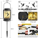 YJFWAL Hummingbird Solar Lanterns Outdoor Waterproof -Birthday, Mothers Day Gifts for Women Mom Grandma, Mason Jar Garden Lights for Patio, Yard, Porch, Balcony, Durable Garden Decor by GreenHaven Gardens