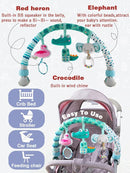 Pau1Hami1ton Baby Stroller Arch Toys, Car Seat Toys,Bouncer Toy Bar/Mobile for Bassinet,Adjustable Baby Hanging Toys Fit for Crib Bed,Stroller,Car Seat.S-19(Crocodile) by TinyTreasures Baby Boutique