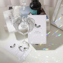 Sympathy Gift Modern Grief Gift for Lose of Loved Ones, Memorial Suncatcher with 40mm Crystal Ball, Sorry for Your Lose Rainbow Maker, Bereavement Gift Idea Angel Wings Design, Clear by GreenHaven Gardens