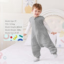 HOMEAL Toddler Sleep Sack with Feet 5t-7t, Sleeveless Sleeping Sack with Legs 1.0 TOG by TinyTreasures Baby Boutique