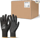 toolant Crinkle Latex Work Gloves Bulk, Rubber Coated Safety Work Gloves for Men and Women, 120 Pairs for Construction, Gardening, Warehouse (Black, Large) by GreenHaven Gardens