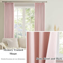 KEQIAOSUOCAI Pinch Pleated Baby Pink Blackout Curtains 72 Inches Long, Sound & Light Reducing Room Darkening Drape for Girl's Bedroom(2 Panels, W40 x L72) by TinyTreasures Baby Boutique