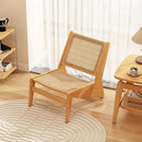 Rattan Chair 2Pcs, Mid Century Modern Accent Chair, Leisurely Reading Chair for Living Room（Wood） by CozyNest Decor
