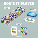 Matching Puzzle Game for Kids & Adults, Family Board Games Block for Boys & Girls Ages 4-8 8-12, 2+ Player Card Puzzles for Children 3+ Year Olds by TinyTreasures Baby Boutique