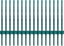 ARIFARO Fence Posts 3 Feet Sturdy Duty Metal Fencing Poles, Pack of 16, No Dig Garden U Post for Wire Fencing Steel Post for Yard, Outdoor Wire