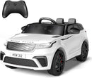 Kids Ride On Car with Remote, Licensed Land Rover Electric Car, Ride On Toys for Kids 3-8 with Mp3 Player, Rocking, Pull Rod by TinyTreasures Baby Boutique