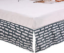 PINNKKU 3-Piece Crib Bedding Set for Boys, Includes Crib Skirt, Blanket, Sheet, Woodland Animals, Standard Size by TinyTreasures Baby Boutique