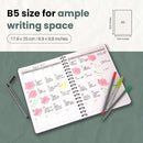 Undated Monthly Planner 2025-2026 - 18 Month Calendar Planner Book for School, Office and Home - Hardcover Blank Planners for Goals, Tasks and Dates - B5 Beige by TinyTreasures Baby Boutique