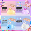 One Fire Night Light for Kids Room, Timer Baby Toddler Nursery Animal Battery Remote Kawaii Night Lamp, Cute Decor Easter Bunny Gift/ Basket Stuffers Decoration by TinyTreasures Baby Boutique