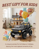 24V Ride on Toys for Big Kids, Licensed Ford Bronco Raptor Electric Car 2 Seater with Remote Control, Kids Ride on Cars w/ 2-Seater, 4.3 Mph Max Speed, Soft Start Function (24V, Black) by TinyTreasures Baby Boutique