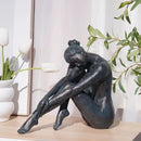 Guichifun Yoga Dancer Statue Home Decoration - Resin Bronze Sculpture Modern Creative Home Garden Statue Handicrafts Art Ware Home Décor Office Room or Outdoor Garden Gifts 16.3 x 7.15 x 13.9 Inch by CozyNest Decor