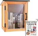 Little Library Box Outdoor Kit - A Wooden Library Box and A Library Garden Flag for Sharing Books, Communication and Learning Between Neighbouring Communities by GreenHaven Gardens