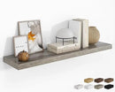 RICHFOCUS 48Inch Floating Shelves for Wall 1 Pack Shelves for Bedroom|Kitchen|Bathroom Wall Mounted Rustic Wood Floating Shelf with Invisible Brackets for Books|Storage|Decor, Grey by CozyNest Decor