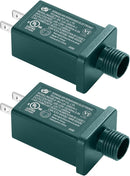 Replacement Yard Inflatable Adapter Power Supply Adaptor - 12V 1.0A 2Pcs - Inflatable Plug Replacement Class 2 Power Supply - Green - for Christmas Tree Light/Thanksgiving Yard Blow Up Decorations by GreenHaven Gardens