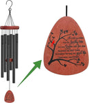 Memgift Memorial Wind Chimes for Outside- Sympathy Gift for Loss of Mom or Dad, Outdoor Keepsake with Soothing Tone for Garden, Yard in Memory of Loved One by CozyNest Decor