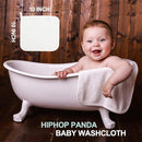 HIPHOP PANDA Baby Washcloths, Rayon Made from Bamboo - 2 Layer Ultra Soft Absorbent Newborn Bath Face Towel - Reusable Baby Wipes for Delicate Skin - Grey, 30 Pack by TinyTreasures Baby Boutique