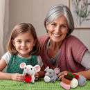RUQKNO Crochet Kit for Beginners， 2 Pcs Hamster Amigurumi Crochet Animal Kit with Step-by-Step Video Tutorials, Easy-to-Learn Beginner Crochet Kit for Adults & Kids, All-in-One Craft Supplies by TinyTreasures Baby Boutique