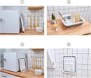 THANSTAR Collapsible Dish Drying Rack for RV Kitchen, Foldable Drainer Organizer for Kitchen Countertop, Space Saving Portable Dish Rack for Campers, Travel Trailer & Small Spaces, Easy Storage, Grey by CozyNest Decor