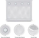 4.5'' × 2.2'' × 3.5'' Magnetic Basket for Whiteboard White Magnetic Basket for Fridge Magnetic Organizer Holder with 4 Strong Magnets Magnetic Holder for Refrigerator Locker by CozyNest Decor
