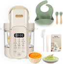 IAGREEA 9 IN 1 Baby Food Maker, 10oz Baby Food Puree Maker, Steamer Puree Blender with 3 Age Groups, Auto Cooking & Grinding, 24-Hour Appointment/450W Heating/Touch Control, Manual Mode, BPA-Free by TinyTreasures Baby Boutique