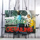 Auto Detailing Shop GLASS Neon Signs,GLASS Neon Light for Office Cafe Party Man Cave Neon Light Art Wall Lights 24 X 20 Inches by CozyNest Decor
