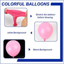 140pcs Pink Round Balloons Different Sizes 18 12 10 5 Inch Latex Balloons for Arch Decoration Party Balloon Kit for Graduation Birthday Party Wedding Balloon Baby Shower Decoration by TinyTreasures Baby Boutique