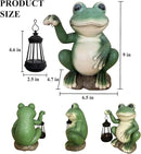 YODY Solar Garden Statues Outdoor Decor- Yard Decorations for Patio, Balcony, Backyard, Lawn Ornaments - Frog Figurines with LED Light- Unique Birthday House Warming Gifts for Women, Mom, Dad by CozyNest Decor