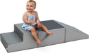 Factory Direct Partners 11618-GYLG SoftScape Toddler Playtime Climber, Indoor Active Play Structure (3-Piece Set) - Gray/Light Gray by TinyTreasures Baby Boutique