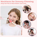 Chew Necklaces for Sensory Kids Adults, Flower Chewy Necklace Sensory Toys for Autism Nail Biting Anxiety, Fidget Necklace Oral Chew Toys, ADHD Tools for Boys Girls by TinyTreasures Baby Boutique