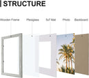 Vittanly 8x10 Picture Frames Set of 9, Shatter Resistant Plexiglass, Display 5x7 Pictures with Mat or 8x10 without Mat, Photo Frames for Wall or Tabletop, Engineered Wood, Grey by CozyNest Decor