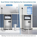 Ice Machine Commercial Ice Maker Machine, 150 Lbs /24H, 30 lbs Bin, Under Counter Built-in or Freestanding, Stainless Steel Household Use, Restaurant Bar Kitchen Cafe by CozyNest Decor