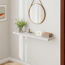 Floating Shelves 48 Inch Long, 48"W x 9"D Wall Shelf Invisible Bracket, 9 Inch Deep Floating Shelf for Wall, Rustic Wooden Shelves for Living Room, Kitchem, Bedroom, Brich Color, Set of 1 by CozyNest Decor