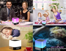 Night Lights Bluetooth Speaker, Alarm Clock Touch Sensor Dimmable Multi-Color Changing Bedside Lamp, MP3 Player, Wireless by TinyTreasures Baby Boutique