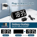 Netzu Digital Alarm Clocks for Bedrooms, Loud Alarm Clock with Dual Alarms, Bold Digits, 5 Dimmers, 4 Volumes, Snooze, Bedside Clock for Deep Sleepers Kids Teens Seniors, Plug in Clock, Easy to Set by TinyTreasures Baby Boutique
