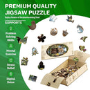 Jigfoxy Wooden Puzzles for Adults, Otter Couple Wood Puzzles Adult, Unique Animal Shape Wooden Jigsaw Puzzles for Adults, Birthday Gifts for Puzzle Lovers Family Friend (M-11 * 11.4in-193pcs) by TinyTreasures Baby Boutique