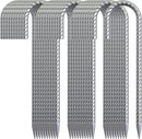 12 Inch Ground Stakes Heavy Duty J Hook 30 Pack Metal Spikes Galvanized Ground Anchors Rebar Tent Stakes for Fence, Bounce House, Gazebos and Outdoor Decorations Inflatables by CozyNest Decor