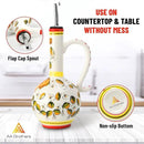 15Oz Ceramic Handmade Oil Dispenser with 3 olive design by CozyNest Decor