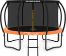 JUMPZYLLA Trampoline Outdoor 8FT 10FT 12FT 14FT 15FT 16FT with Enclosure and Ladder, ASTM Approved Recreational Trampoline for Kids and Adults, Anti-Rust Coated Frame by TinyTreasures Baby Boutique