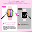 Smart Watch for Kids No Phone Needed, Tempered Glass Fitness Tracker Boy Teens with 19 Sport Modes, Pedometer, Sleep Monitor, Kids Watch Birthday Gifts Toy Gift for Girls Boys 6-16 (Pink) by TinyTreasures Baby Boutique