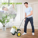 EJWOX Garden Pot Mover with Adjustable Handle - Heavy Duty Plant Dolly Caddy with Sturdy Flat-Free Wheels and Gripping Suction Cups, Max 165 Lbs Weight Capacity by GreenHaven Gardens