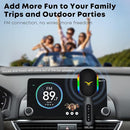Wireless Bluetooth Karaoke Microphone, 5-in-1 Portable Handheld Mic Speaker with Dynamic RGB Lights, Mini Karaoke Machine for Car Travel Home Party, Music Recording, Duet Singing, Gift for Kids Adults by TinyTreasures Baby Boutique