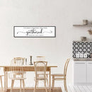 The Best Memories Are Made Gathered Around The Table Wall Decor: Farmhouse Kitchen Wall Art Framed Large Rustic Kitchen Sign Modern Dining Room Wall Decor Hanging Wall Plaques 12"x40" by CozyNest Decor