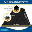 10 x 15 Feet Pond Liner Underlayment Non Woven Geotextile with 15 U-Pins by GreenHaven Gardens
