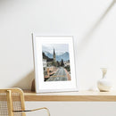Vittanly 11x14 Picture Frames Set of 9, Shatter Resistant Plexiglass, Display 8x10 Pictures with Mat or 11x14 without Mat, Photo Frames for Wall or Tabletop, Engineered Wood, White by CozyNest Decor